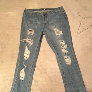 Forever 21+ ripped jeans